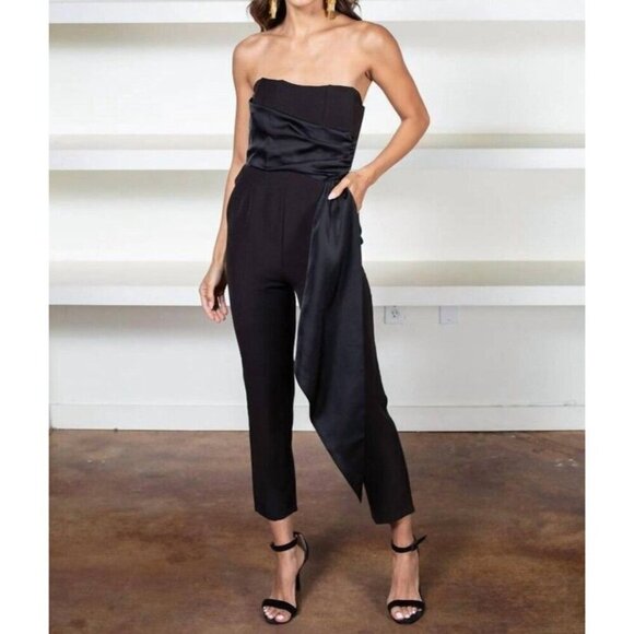 Steve Madden Harlen Jumpsuit in Black Small Womens Dressy Cocktail outfit - Picture 10 of 16